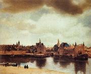 Jan Vermeer View of Delft painting